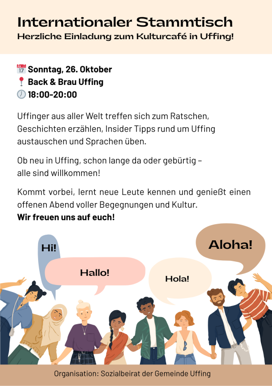 Einladung Internationaler Stammtisch