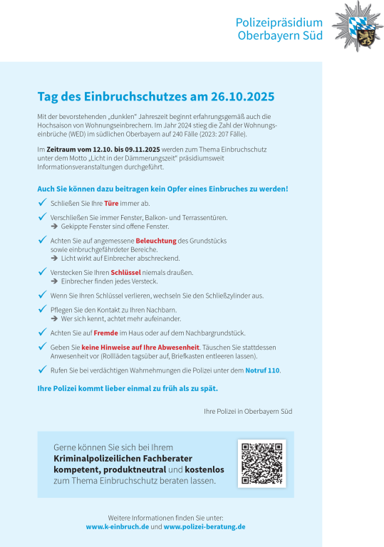 Tag des Einbruchschutzes